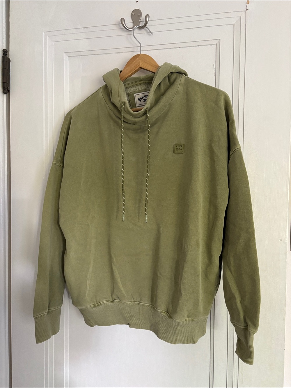 Billabong Adventure Division Green Pullover Hoodie with Drawstring